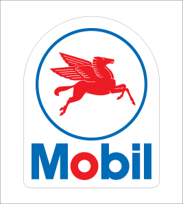 Buy 2x Retro Mobil 1 Oil Pegasus Replica Vinyl Decal Online In - Foto 10