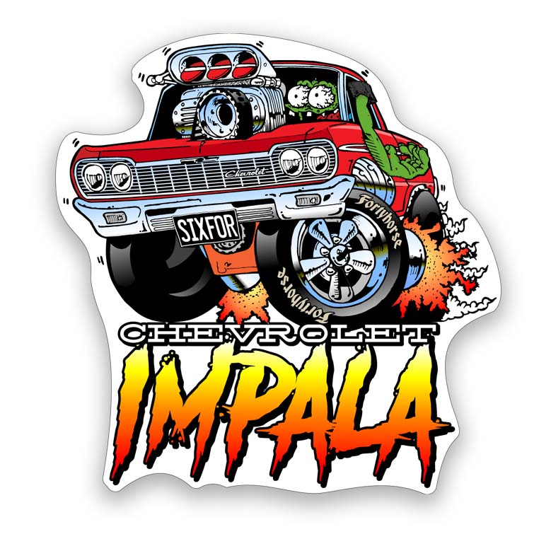 '64 Chevy Impala Sticker