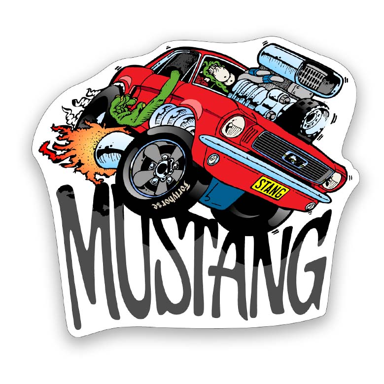 '66 Mustang Coupe Sticker