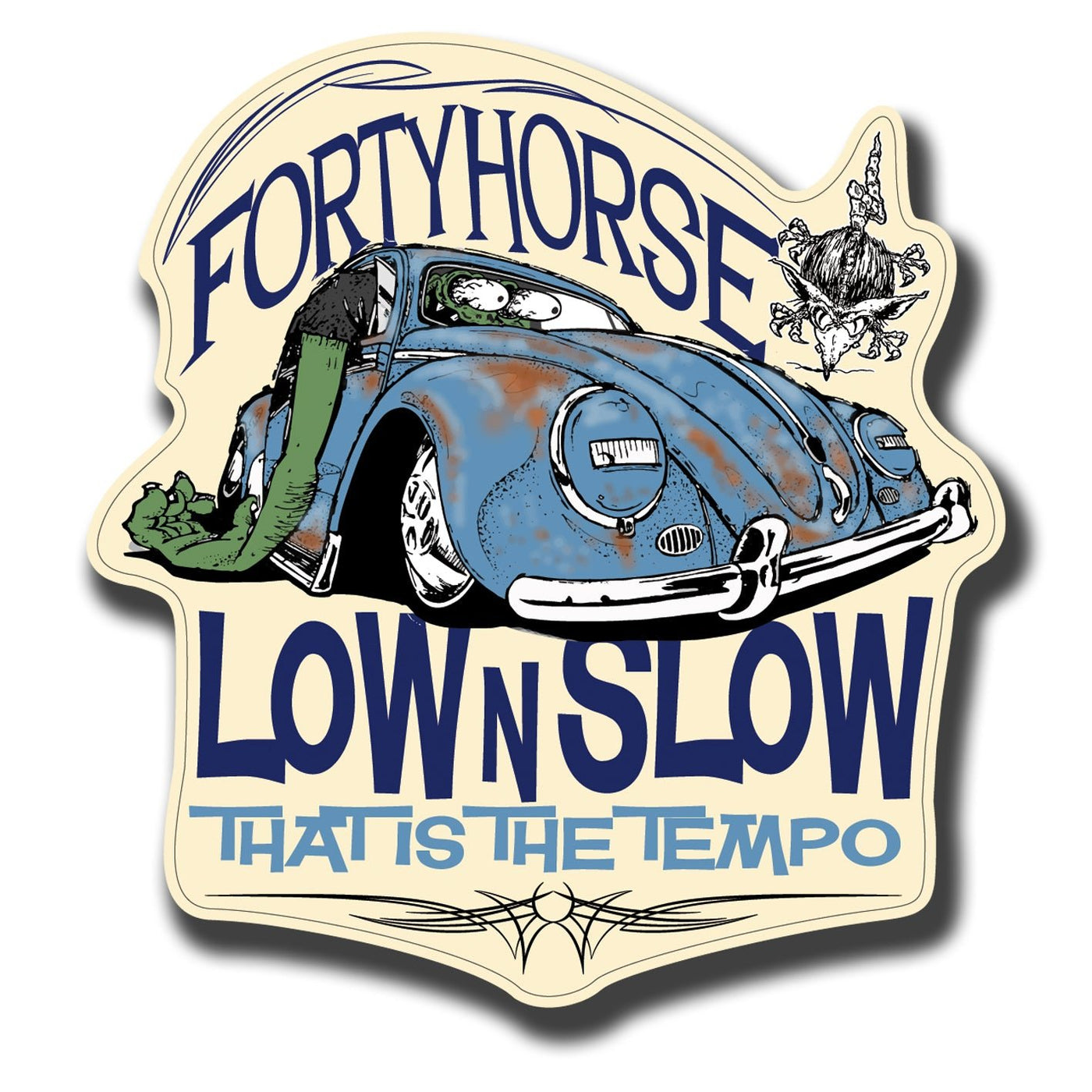 Low n Slow Beetle Sticker