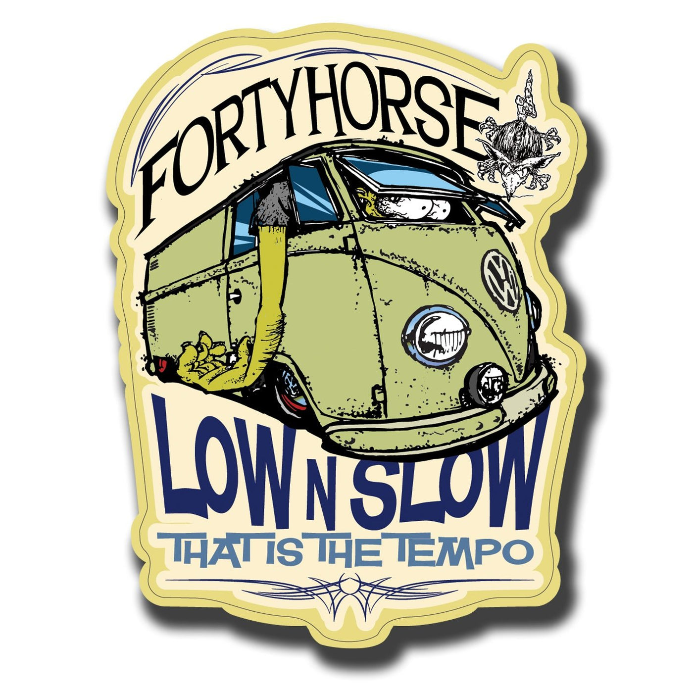 Low n Slow Split Kombi Panel Van Sticker