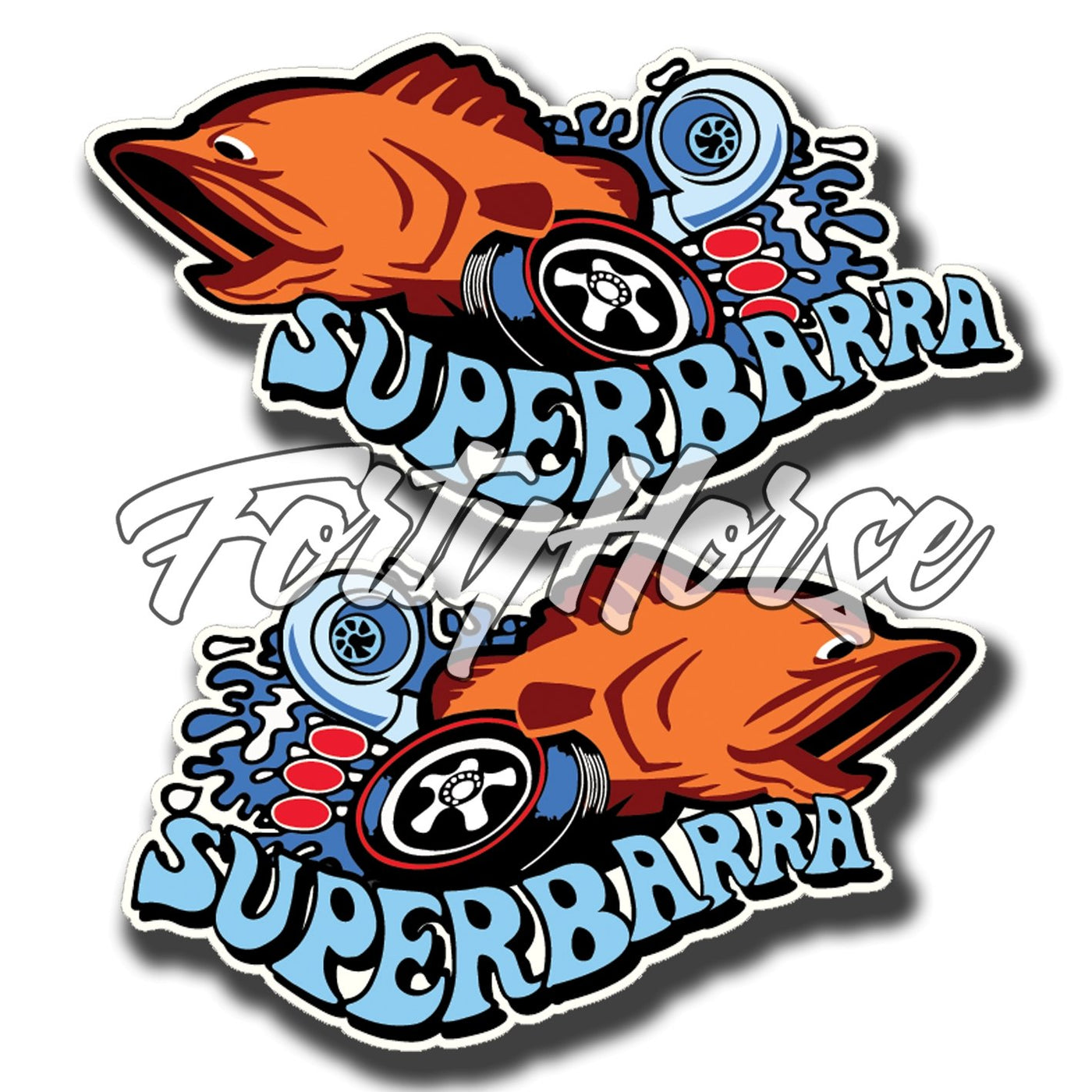 Superbarra Orange Sticker - Set of 2