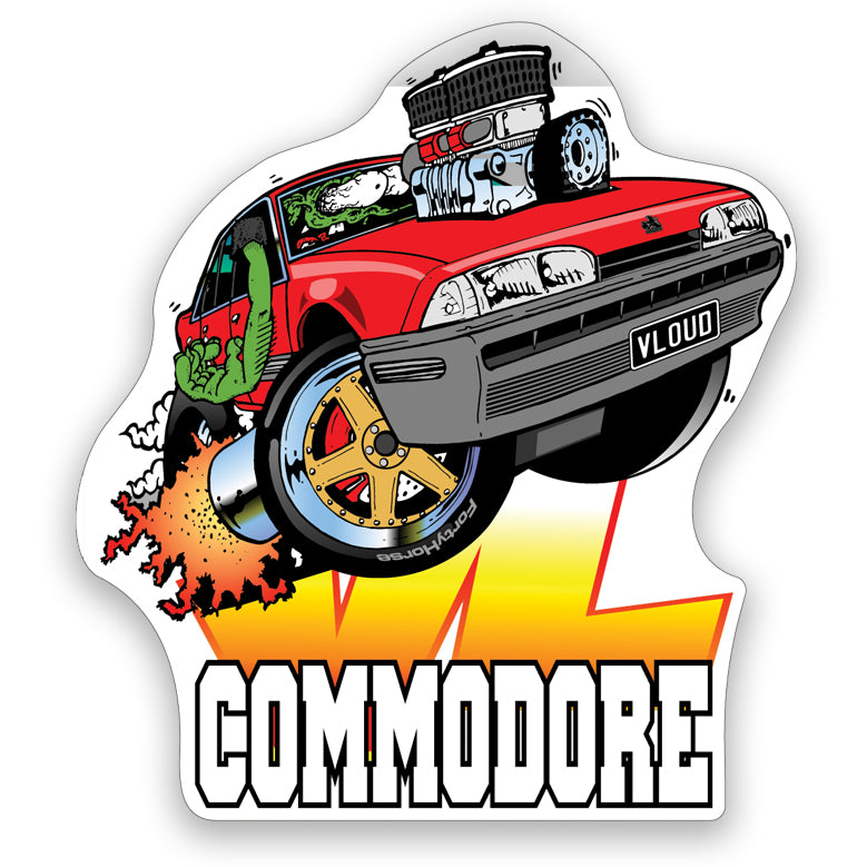 VL V8 Commodore Sticker – Forty Horse