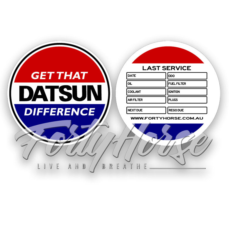 Datsun Service Sticker (Set of 5)