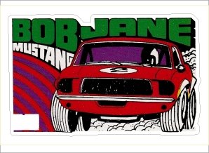 Jane Mustang Sticker