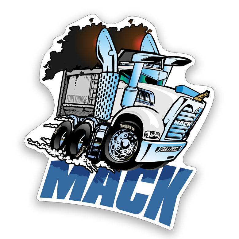 Mack Trident Dump Sticker