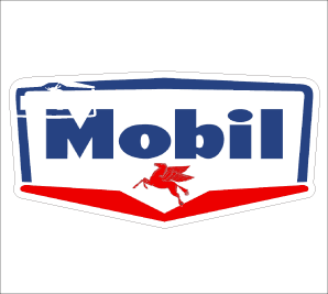 Mobil 50's Sticker