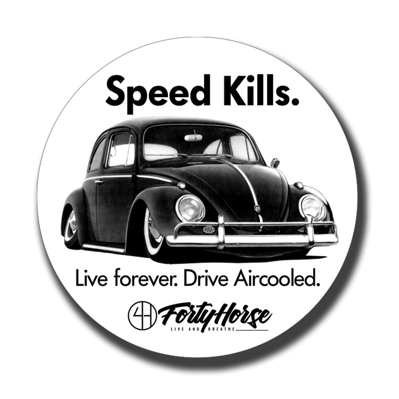 Speed Kills Beetle Sticker